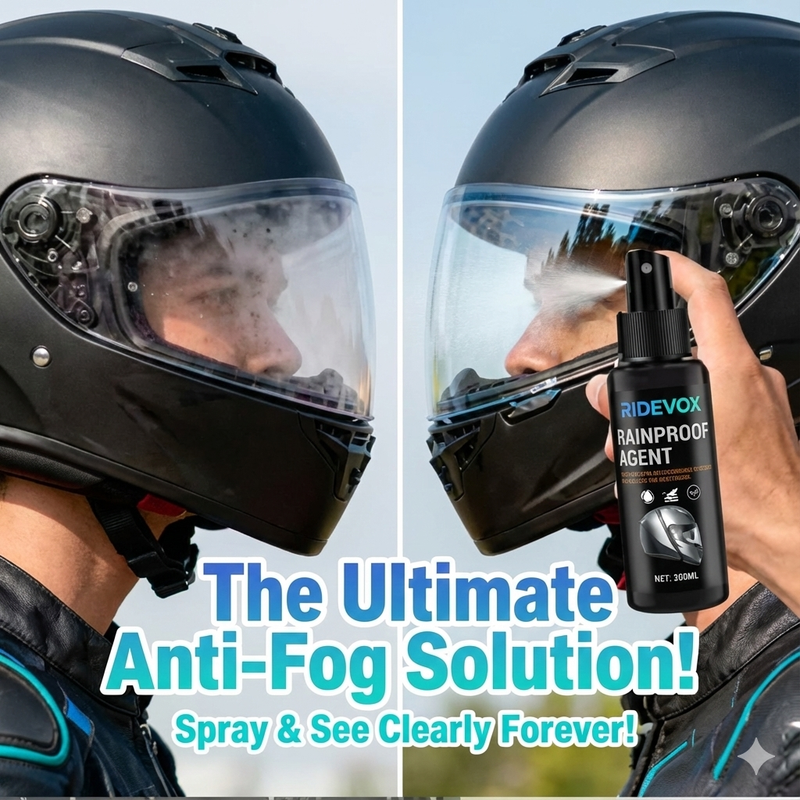 Ridevox helmet spray