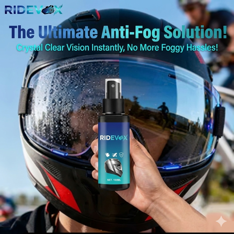 Ridevox helmet spray
